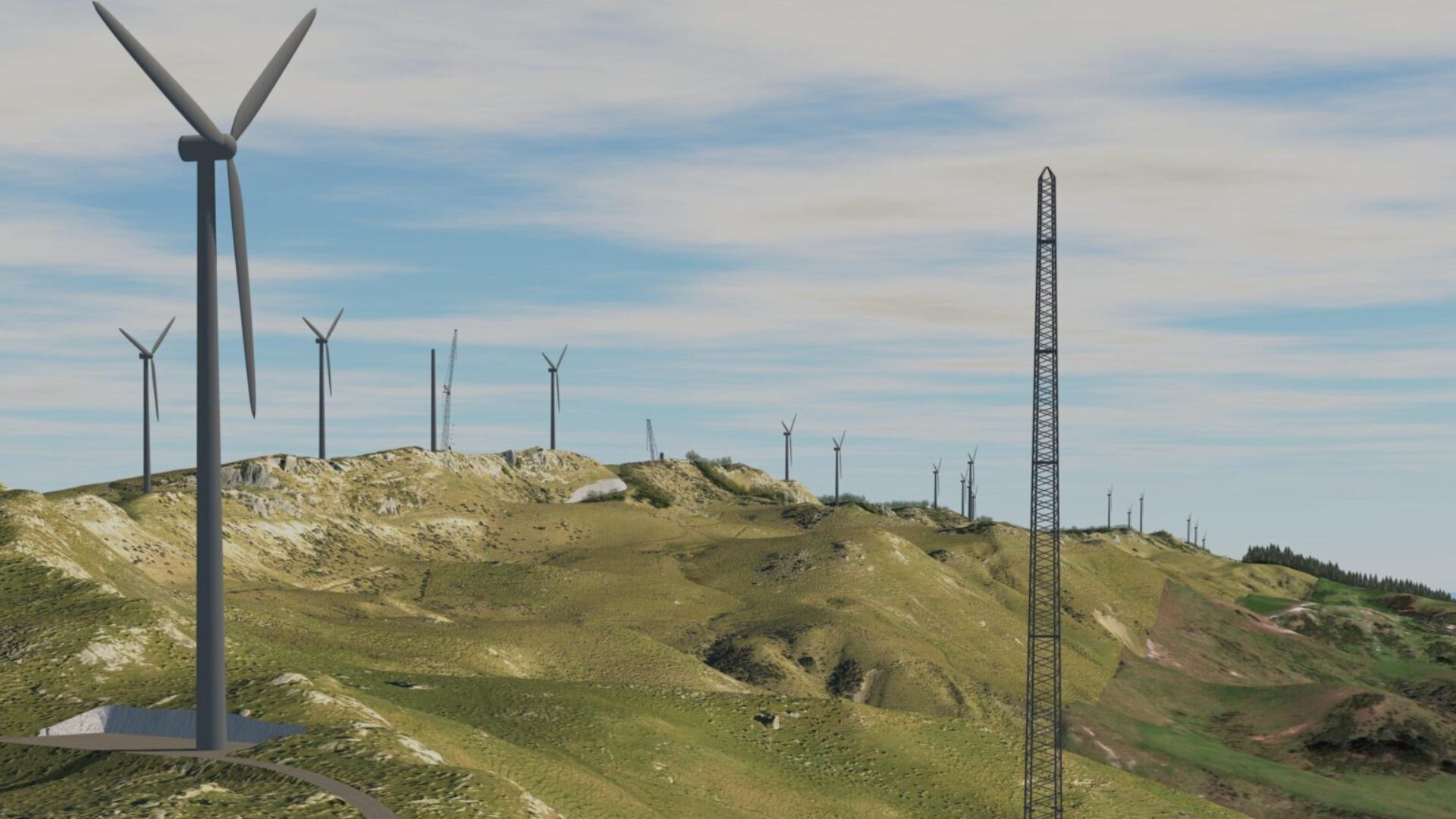 2021-04-29 Mt Cass Wind Farm-Met Mast PMA22-3D View A